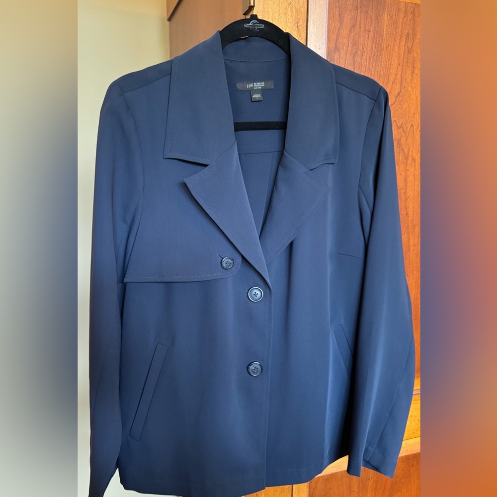 Women's Navy Soft Blazer/ J. Jill Wearever
